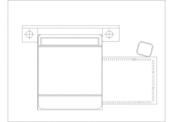 建筑装饰设计平面家具，立面配景CAD图库_图1