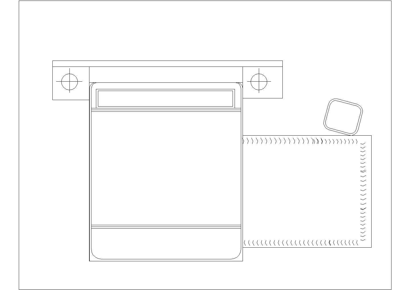 建筑装饰设计平面家具，立面配景CAD图库
