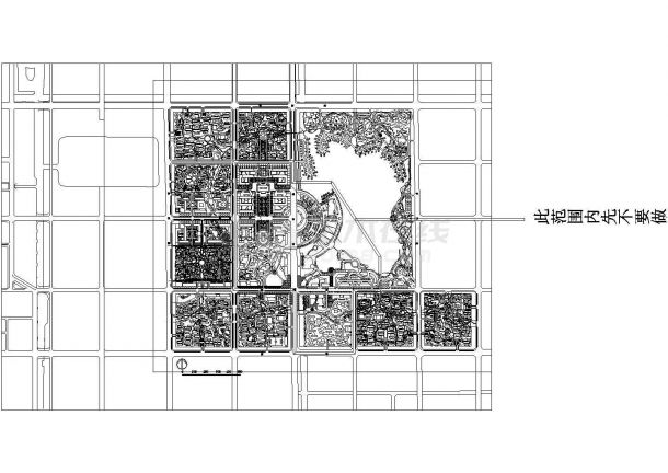 经典的城市设计平面CAD-图一