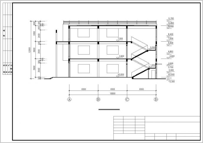 某地小型公司综合楼建筑方案图_图1
