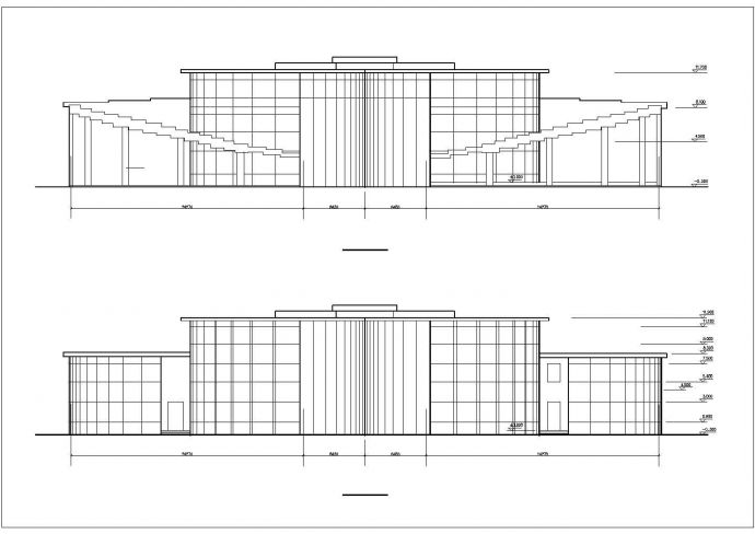 某地简单的综合楼建筑方案设计图_图1