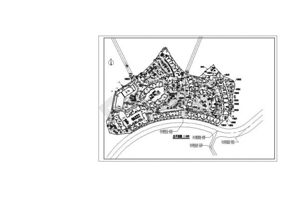 风华新城住宅小区规划设计总平面布置图-图一