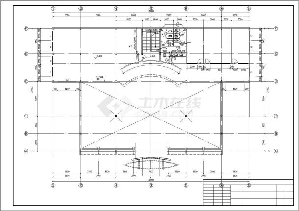 某地汽车销售中心建筑施工图-图二