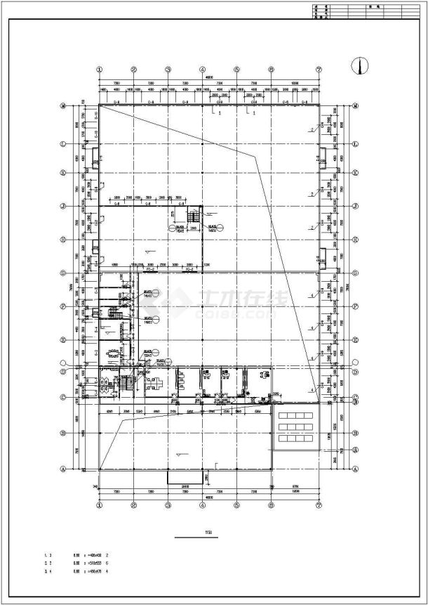 某地广州本田汽车展厅建筑设计图-图二