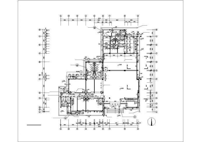 某地著名旅游区综合服务楼建筑施工图_图1