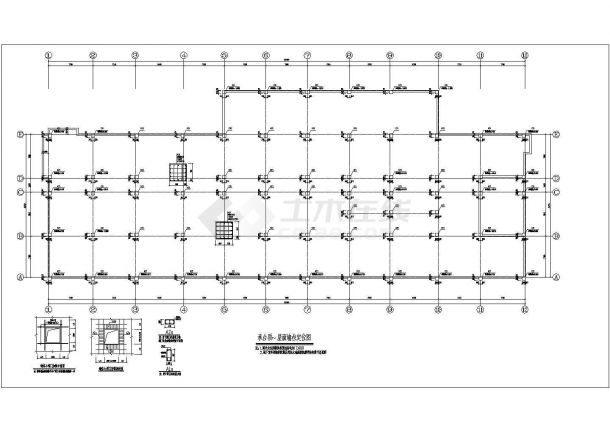 某四层框架办公楼施工图（6度区）-图二