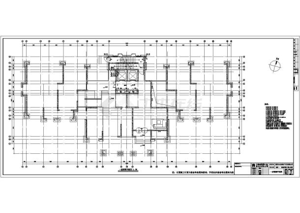 腹地东湖国际32层框架结构高层建筑设计施工图-图一