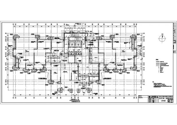 腹地东湖国际32层框架结构高层建筑设计施工图-图二