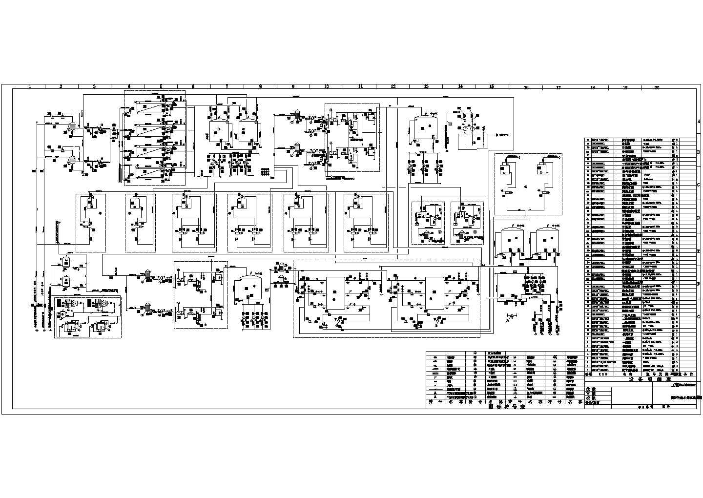 锅炉补给水处理系统设计CAD图（全膜法）