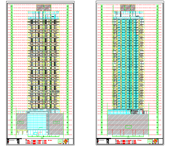 43层B6#超高层住宅公寓建筑设计施工图