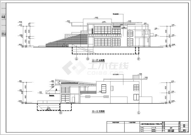 某2层框架结构会所建筑方案设计图纸-图二