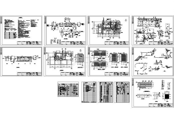 医院污水处理工程给排水设计图纸（含计算书）-图二