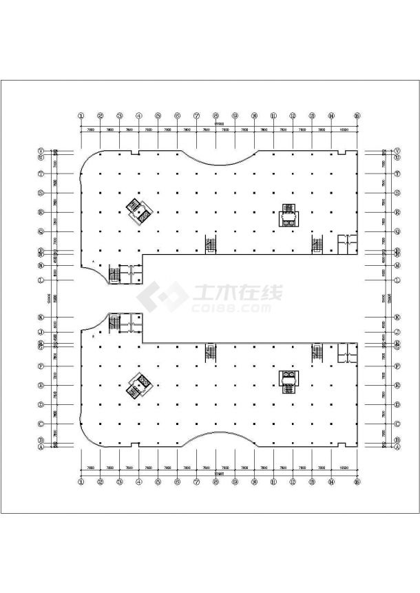 某地十八层电梯商住楼建筑设计图-图一