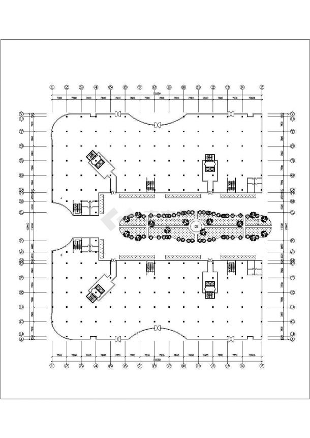 某地十八层电梯商住楼建筑设计图-图二