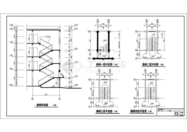 某地多层商住楼建筑设计图-图一