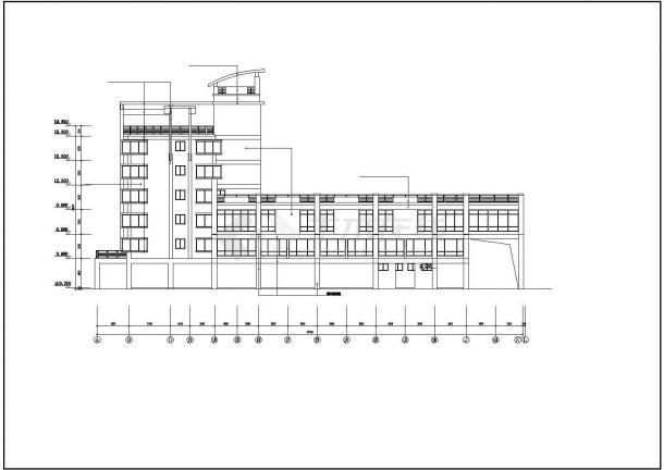 某地临城农贸市场建筑施工图（含3栋楼）-图二