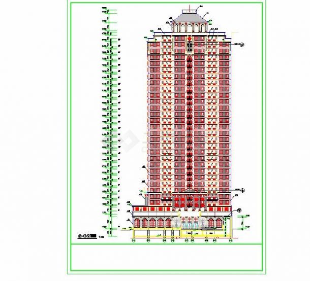 某地高层综合楼建筑全套施工图-图一