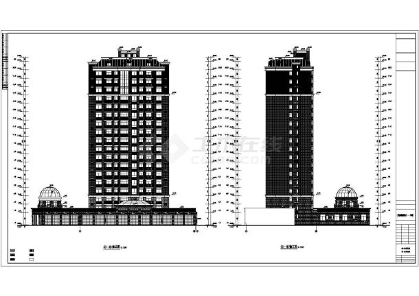 某地区18层高层住宅楼建筑设计方案-图一