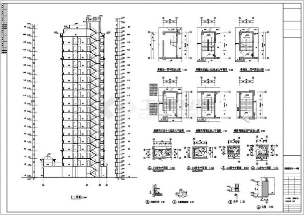 某地区18层高层住宅楼建筑设计方案-图二