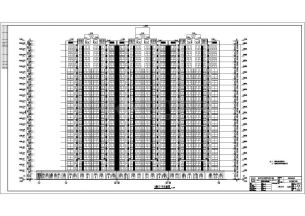 某地区23层高层住宅楼建筑设计施工图-图一