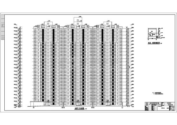 某地区23层高层住宅楼建筑设计施工图-图二