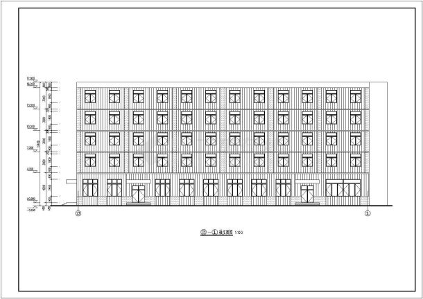 某学校学生宿舍楼建筑方案设计图纸-图二