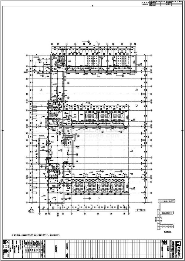 某地学校五层框架抗震教学楼建筑施工图-图一