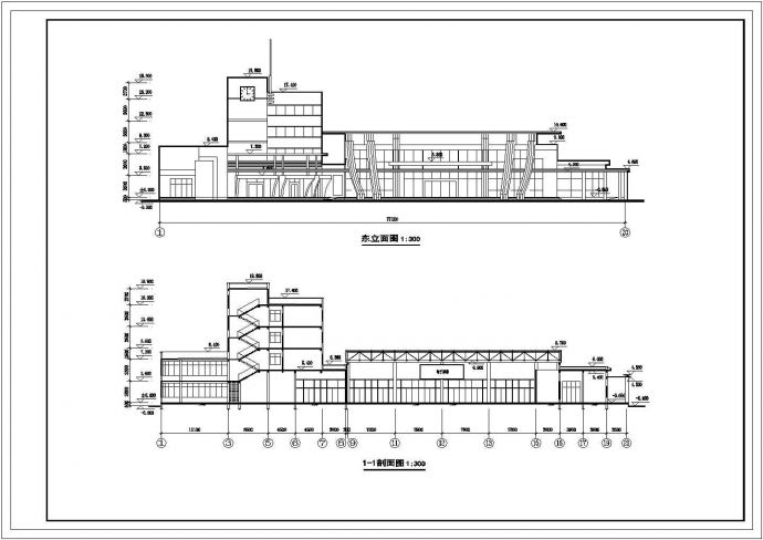 某县汽车长途客运站建筑方案设计图纸_图1