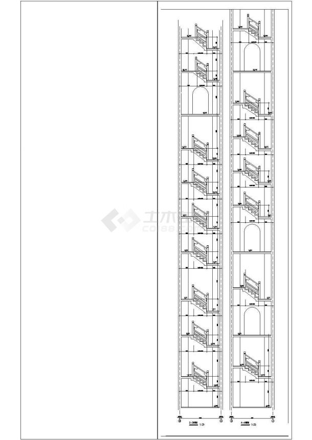 某地区七层八角塔楼建筑设计施工图-图二
