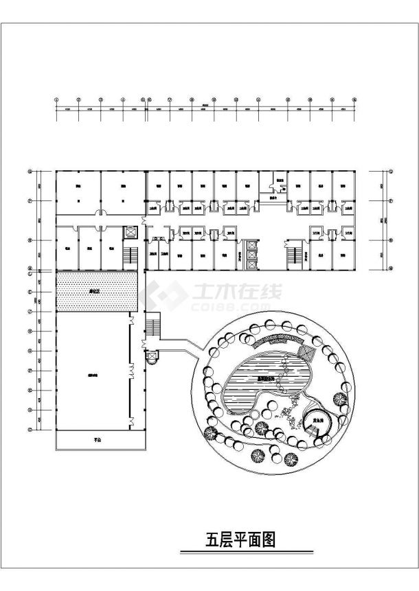 某地酒店建筑布置设计方案图-图一