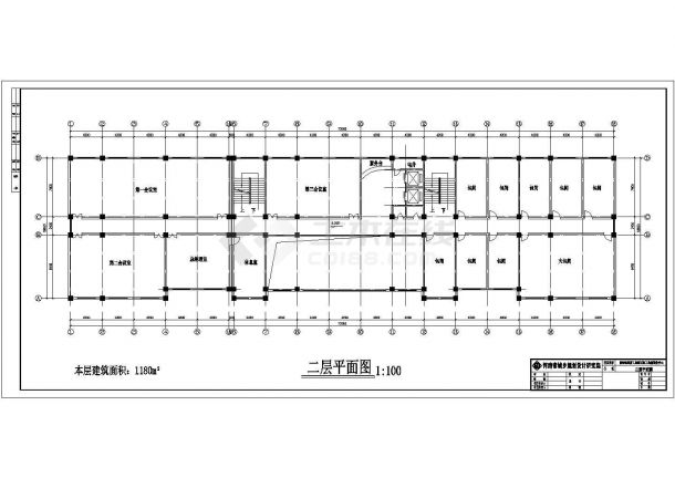 某地六层酒店建筑设计方案图-图一