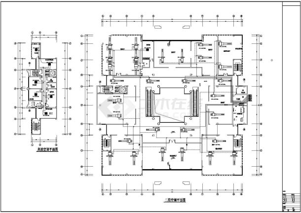 某馆空调通风系统设计施工图纸-图一