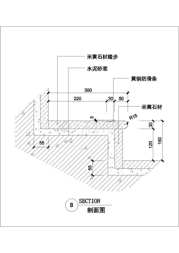 楼梯集水井墙身大样等建筑设计详图-图一