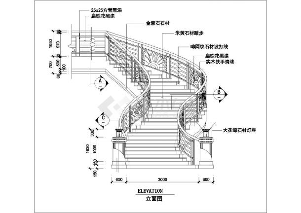 楼梯集水井墙身大样等建筑设计详图-图二