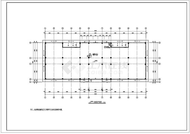 某地区四层坡屋面办公楼建筑设计施工图-图二