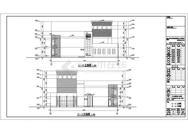 某地区二层框架结构幼儿园建筑设计施工图-图二