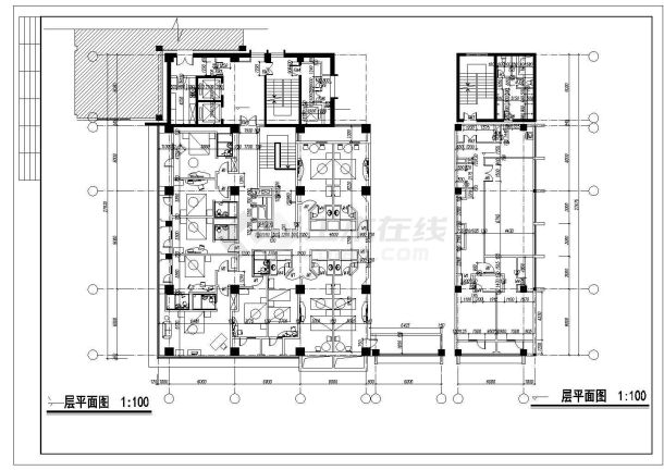 某地十三层宾馆建筑施工图-图二