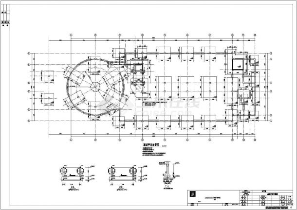 某地3层框架结构工业厂房全套结构施工图-图二