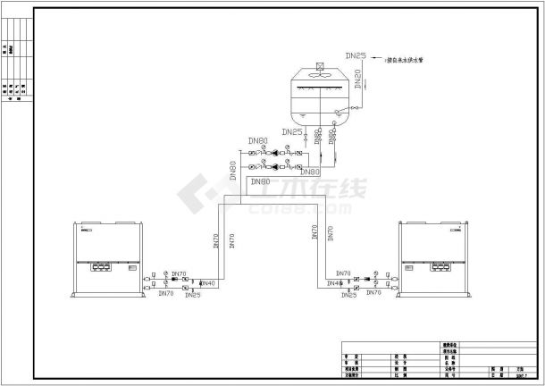 某展厅水冷柜机暖通空调施工图纸-图二