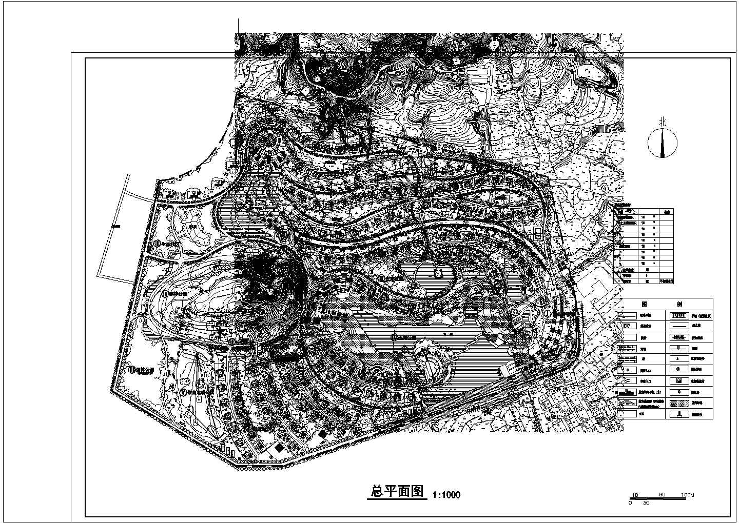 玉湖生态度假园区规划设计总平面图