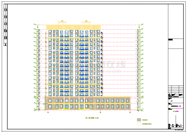 18层24#高层住宅全专业设计施工图（建筑、结构、水电暖全套图）-图一