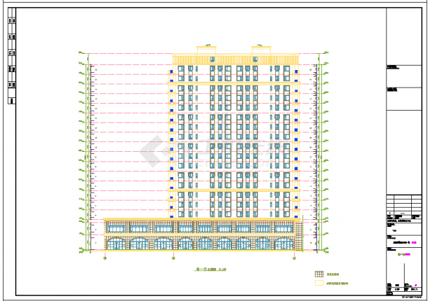 18层24#高层住宅全专业设计施工图（建筑、结构、水电暖全套图）-图二