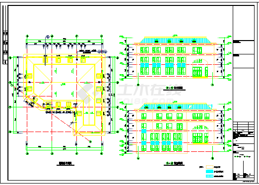 3层社区用房（办公）全专业设计施工图（建筑、结构、水暖电图）-图二