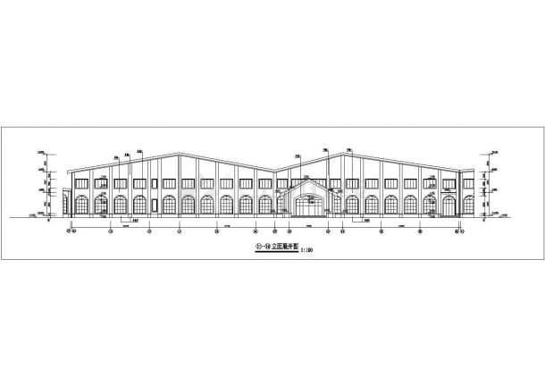 某地区温泉中心框架结构房屋建筑设计施工图-图二