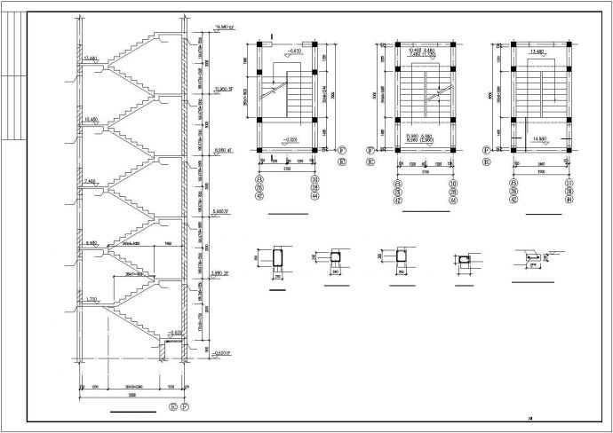 六层砖混住宅楼建筑设计图（全套）_图1