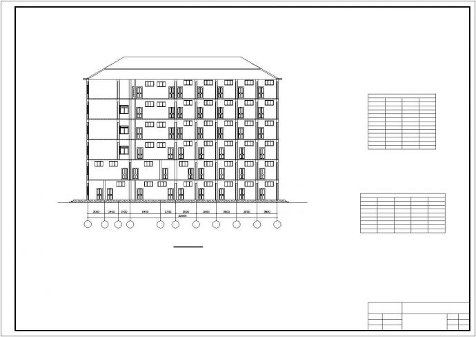 六层框架综合办公楼建筑设计图纸_图1