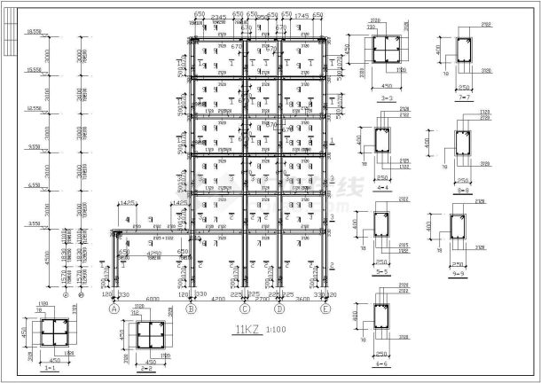 六层临街商住楼全套建筑图纸-图二