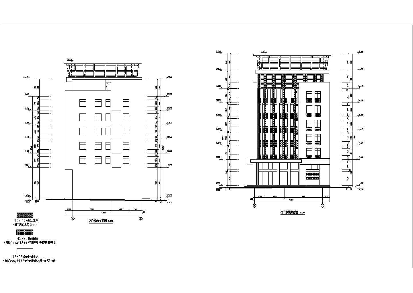 某地六层框架结构宿舍楼建筑专业施工图