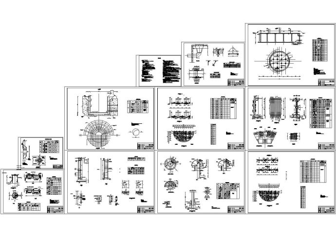 1000方蓄水池施工CAD详图（初设阶段）_图1
