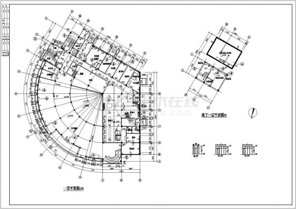 某地三层酒店建筑施工图-图二